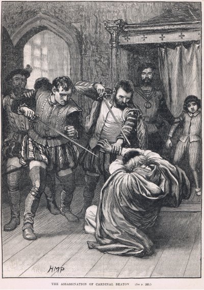 Zabójstwo kardynała Beatona 1546 autorstwa Henry Marriott Paget