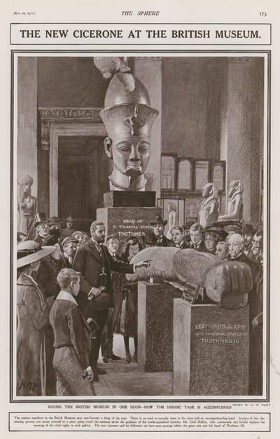 Nowy Cicerone w British Museum autorstwa Henry Marriott Paget