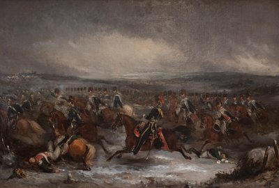 Szarża kawalerii francuskiej pod Waterloo autorstwa Henry Martens