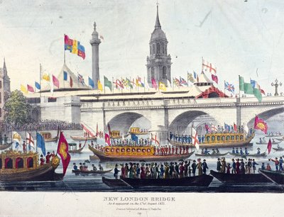 London Bridge nowy, Londyn, 1831 autorstwa Henry Matthews