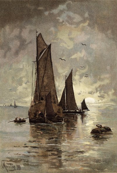 Wschód księżyca z Gravesend autorstwa Henry MauricePage