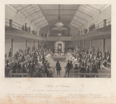 Izba Gmin / Marszałek upomina osobę w palecie autorstwa Henry Melville