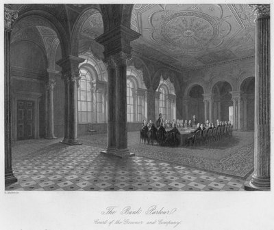 Salon Bankowy. Sąd Gubernatora i Spółki, c1841 autorstwa Henry Melville