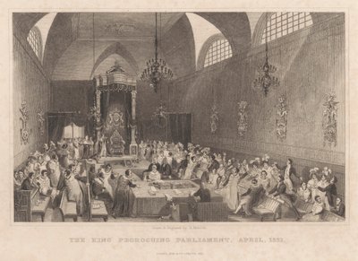 O Rei Prorrogando o Parlamento, abril de 1831polonês autorstwa Henry Melville