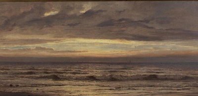 Brzeg morza, wieczór autorstwa Henry Moore
