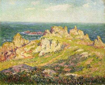 Skały nad morzem; Skały nad morzem, autorstwa Henry Moret