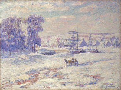 Śnieg w Quimper, 1909 autorstwa Henry Moret