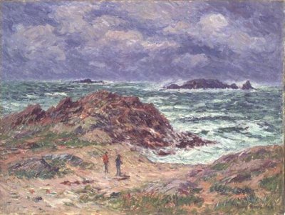 Młocarnie w Bretanii autorstwa Henry Moret