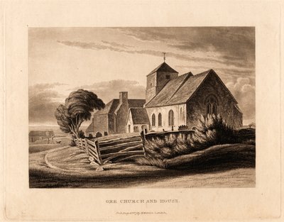 Kościół i dom rudy autorstwa Henry Morton