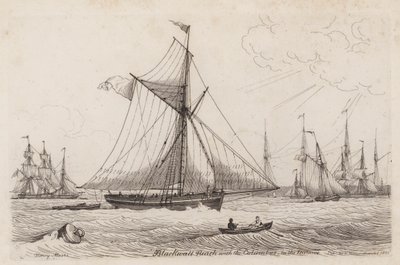 Blackwall Reach i Kolumb w oddali autorstwa Henry Moses
