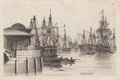 Londyńskie doki autorstwa Henry Moses