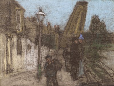 Dom nad brzegiem Tamizy (pastelowy) autorstwa Henry Muhrmann