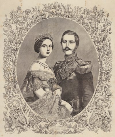 Wiktoria, księżniczka królewska Anglii, książę Fryderyk Wilhelm z Prus autorstwa Henry Noel Humphreys