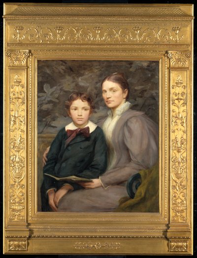 Pani William T. Evans i jej syn, 1895. autorstwa Henry Oliver Walker