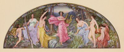 Muzyka poezji lirycznej (kolorowa litografia) autorstwa Henry Oliver Walker