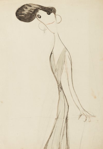 Irene Vanbrugh, studium do cyklu Gwiazdy sceny muzycznej, ok. 1908 (wc na papierze) autorstwa Henry Ospovat