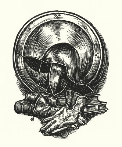 Wiersz Matthew Arnolda: Oliver Cromwell, tailpiece (grafika) autorstwa Henry Ospovat
