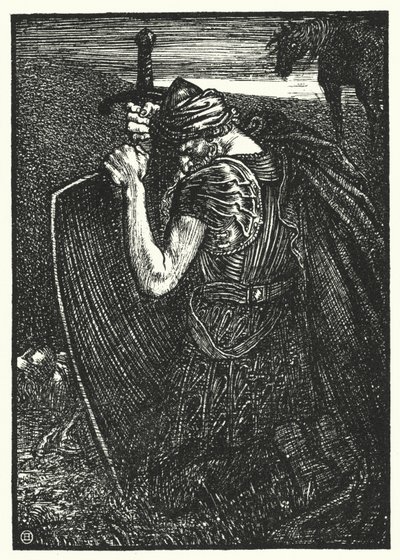 Wiersz Matthew Arnolda: Sohrab i Rustum (grafika) autorstwa Henry Ospovat