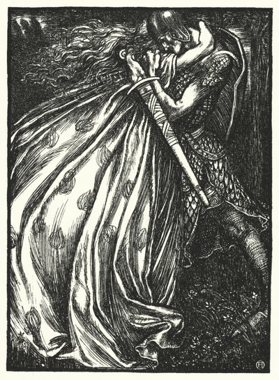 Wiersz Matthew Arnolda: Tristram i Izolda (rycina) autorstwa Henry Ospovat