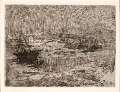 Przewrócone łodzie rybackie, Bretania autorstwa Henry Ossawa Tanner