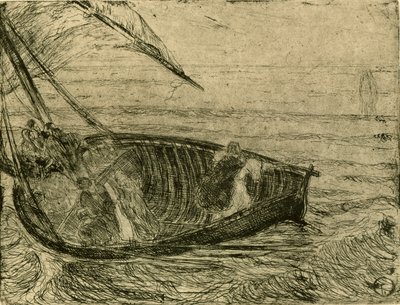 Chrystus chodzący po wodzie autorstwa Henry Ossawa Tanner