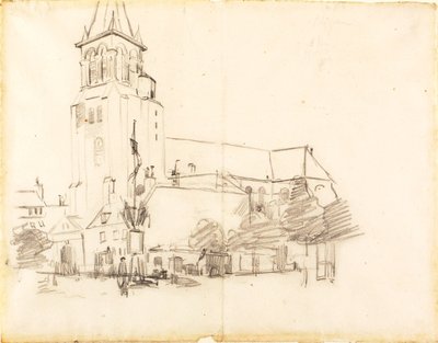 Kościół, St.-Germain-des-Prés, Francja autorstwa Henry Ossawa Tanner