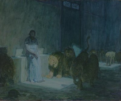 Daniel w jaskini lwów autorstwa Henry Ossawa Tanner