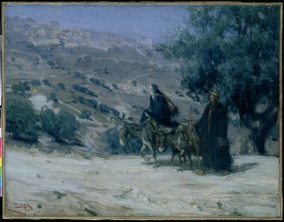 Ucieczka do Egiptu, 1899 autorstwa Henry Ossawa Tanner