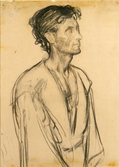 Studium dla ucznia klęczącego przy grobie autorstwa Henry Ossawa Tanner