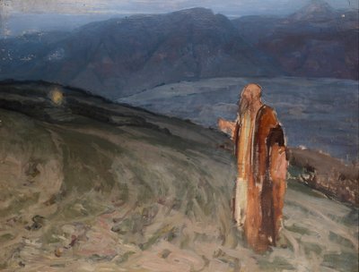 Studium Mojżesza i płonącego krzewu autorstwa Henry Ossawa Tanner