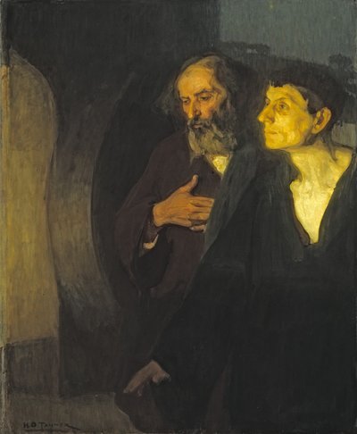 Dwaj uczniowie przy grobie, ok. 1906 autorstwa Henry Ossawa Tanner