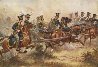 Królewska Artyleria Konna, ok. 1832 r. autorstwa Henry Payne