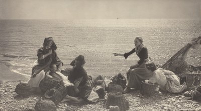 Plotki na plaży autorstwa Henry Peach Robinson