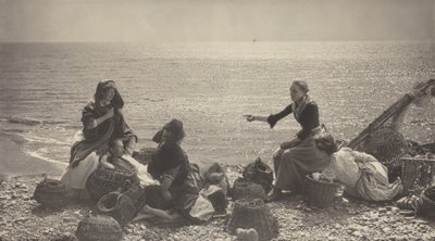 Plotki na plaży autorstwa Henry Peach Robinson