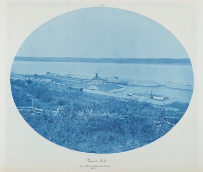 Guard Rock, kanał Des Moines Rapids L.W. autorstwa Henry Peter Bosse