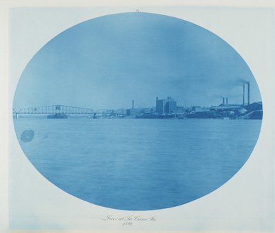 Tama przy La Crosse, Wis. autorstwa Henry Peter Bosse