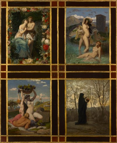 Cztery pory roku, 1850. autorstwa Henry Picou