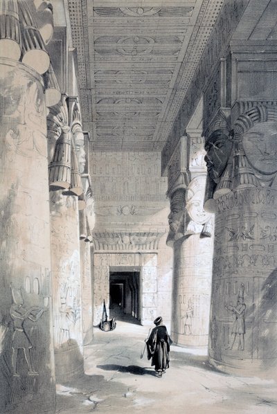 Świątynia Dendera, Egipt, XIX wiek. autorstwa Henry Pilleau