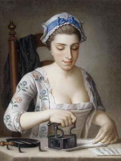 Pokojówka prasowanie, autorstwa Henry Robert Morland