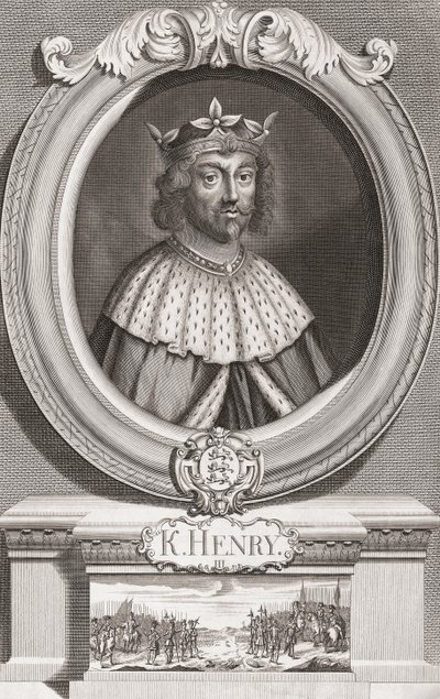 Henryk III, król Anglii. Portret autorstwa Henry Roberts