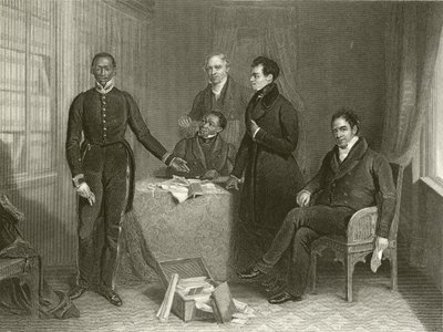 Jan Tzatzoe, Andries Stoffles, ks. dr Philip i ks. Mess Read, starsi i młodsi. autorstwa Henry Room