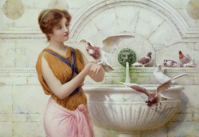 Przy fontannie autorstwa Henry Ryland