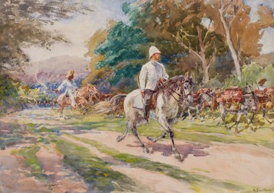 Oficer kolonialny, prawdopodobnie Haiti, ok. 1900 autorstwa Henry Sandham