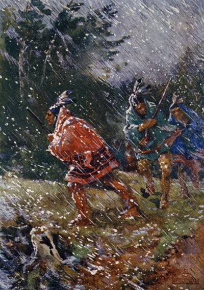 Polowanie w trudnych warunkach pogodowych autorstwa Henry Sandham