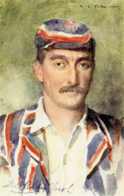 Frederick Robert „Fred” Spofforth, The Demon Bowler (kolor lito) autorstwa Henry Scott Tuke