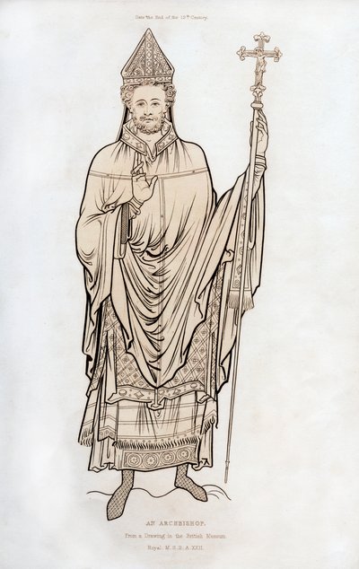 Arcybiskup, koniec XII wieku, 1843. autorstwa Henry Shaw