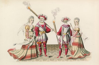 Figury z gobelinów, początek XVI w. autorstwa Henry Shaw