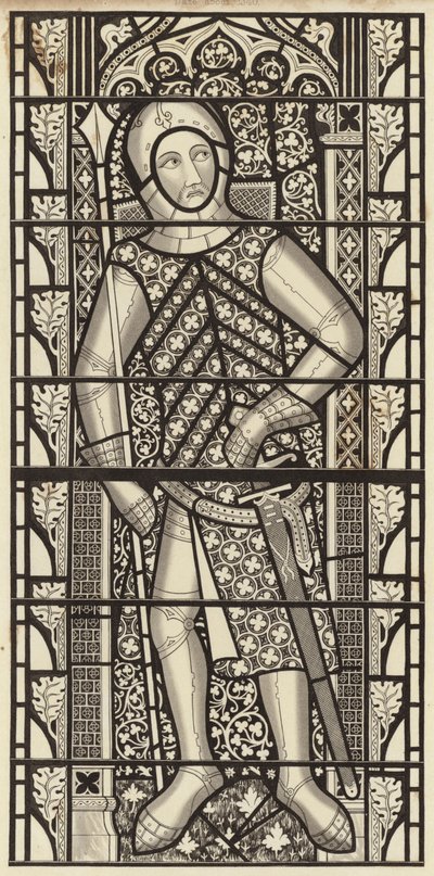 Gilbert de Clare, hrabia Clare, z kościoła opactwa Tewkesbury, około 1340 autorstwa Henry Shaw