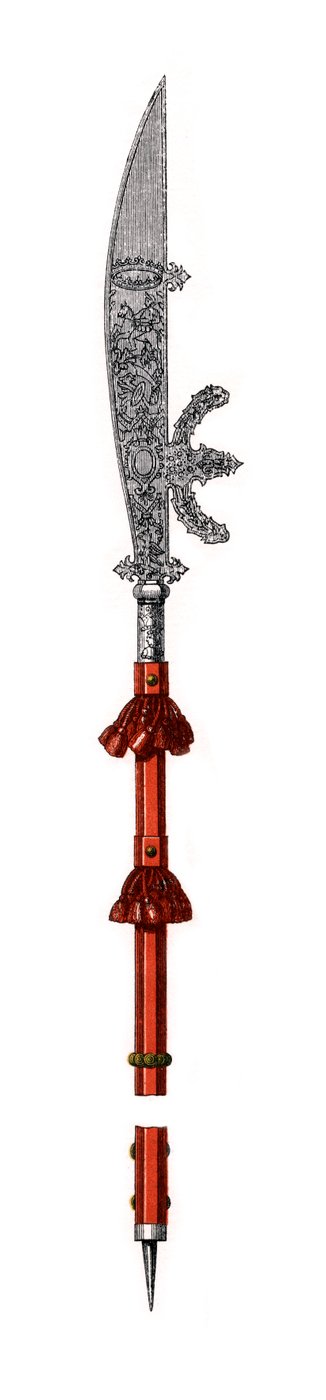 Glaive, połowa XVI wieku, 1843. autorstwa Henry Shaw
