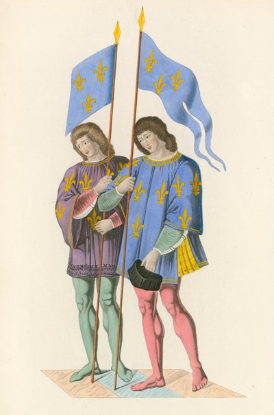 Heroldowie ogłaszający śmierć Karola VI jego Synowi, ok. 1500 autorstwa Henry Shaw